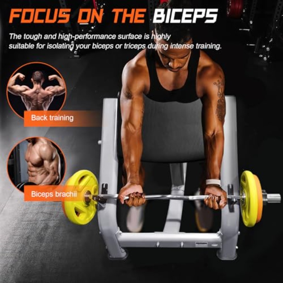 Adjustable Fitness Preacher Cu - Home Gym Upper Body Workout avaliação e preço