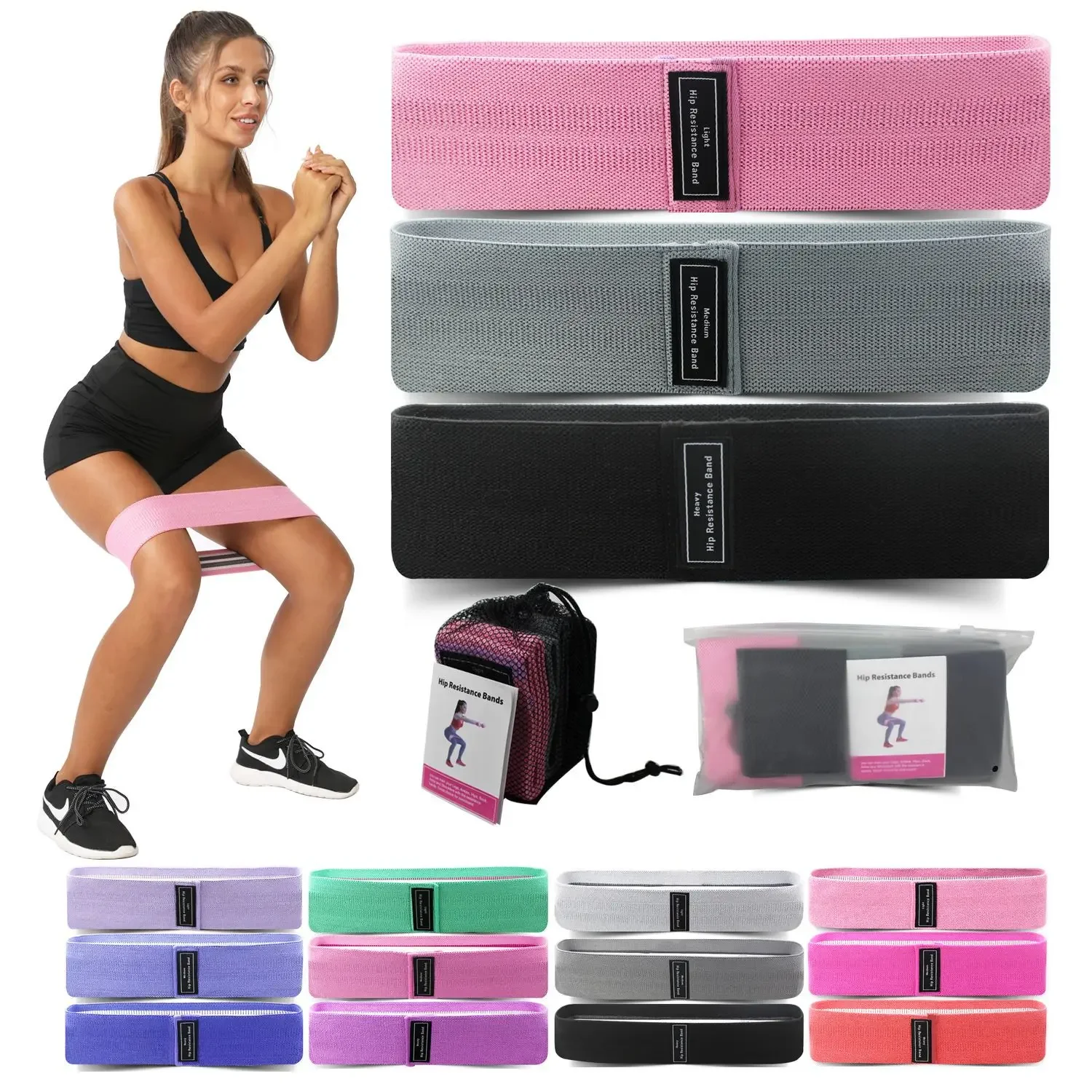 1/2/3PCS Elastic Bands Fitness - Home Gym Organization avaliação e preço