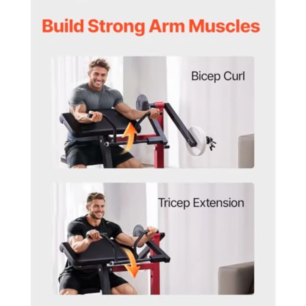 2-in-1 Preacher Curl Machine S - Home Gym Leg Extension Machine avaliação e preço