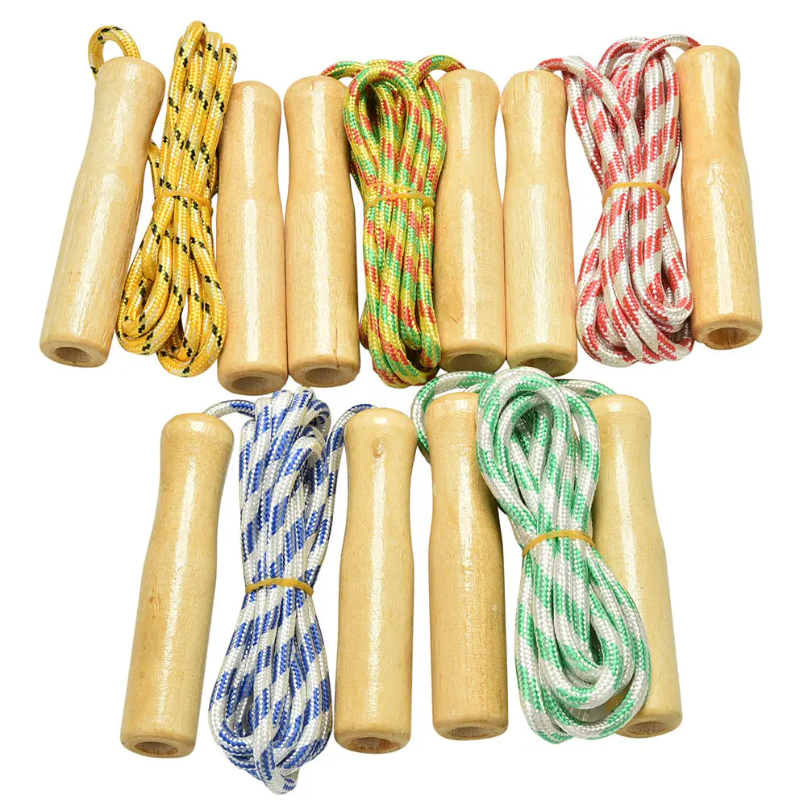 Sports Skipping Rope Wood Grip - Speed Parachute Sprint avaliação e preço
