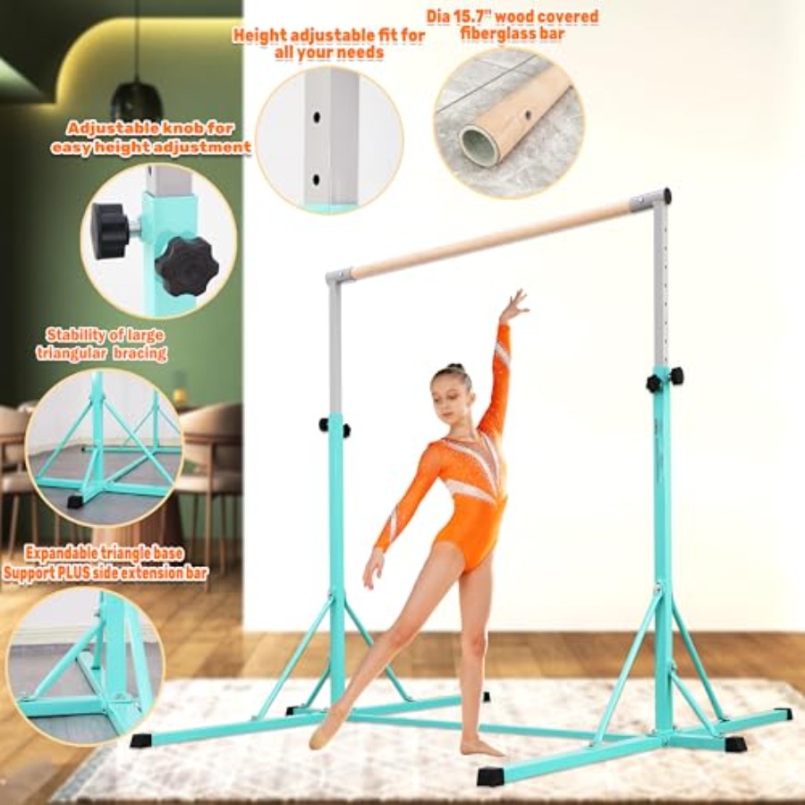 Gymnastics Bar for home gym tr - Gymnastic Rings Wooden avaliação e preço
