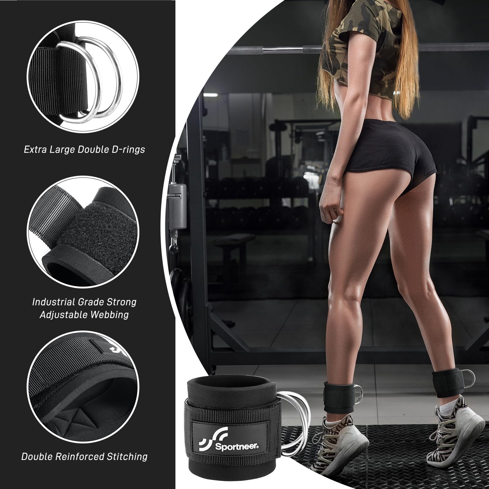 Sportneer Adjustable Ankle Str - Home Gym Leg Extension Machine avaliação e preço