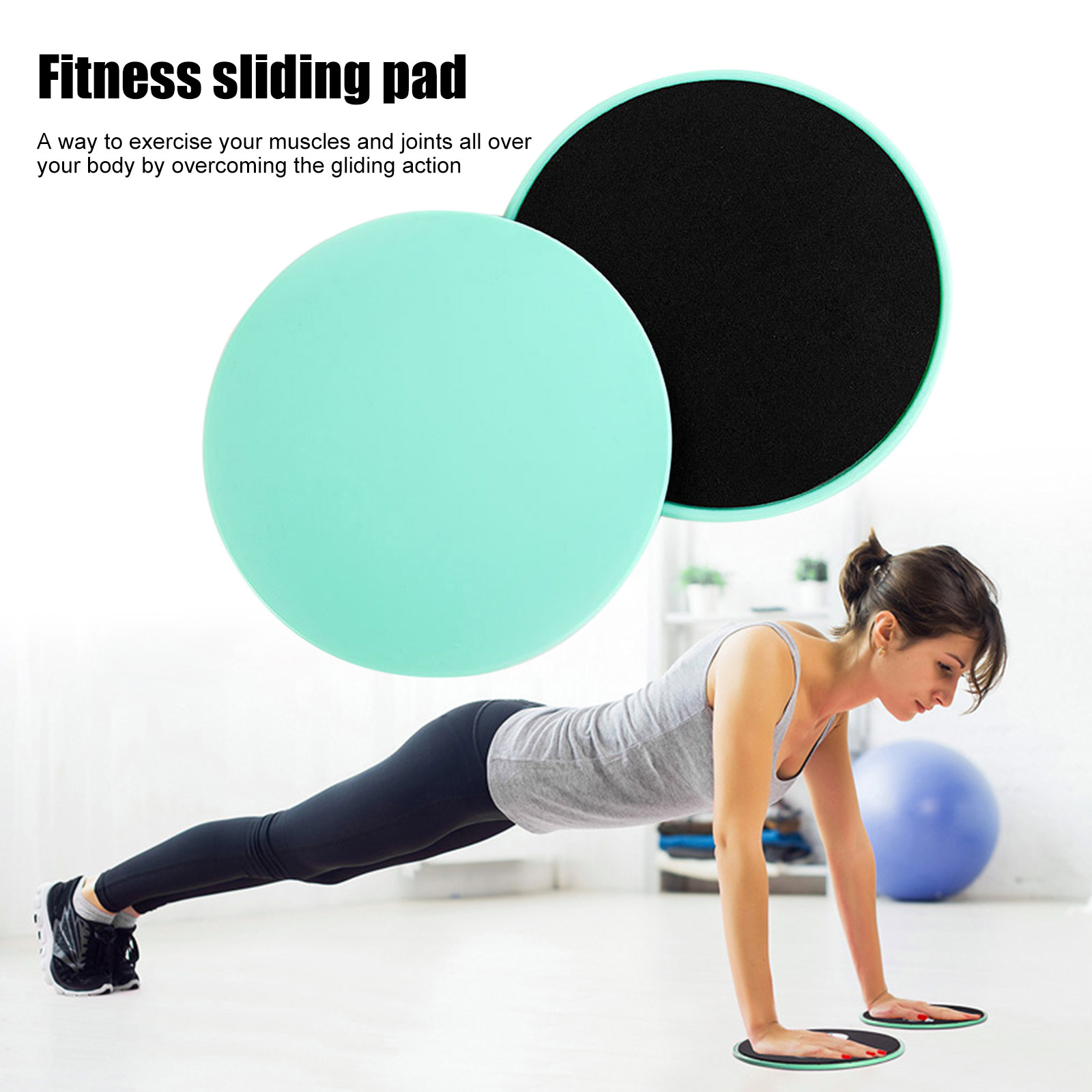 2Pcs Exercise Sliding Plate Du - Gliding Disc Slider avaliação e preço