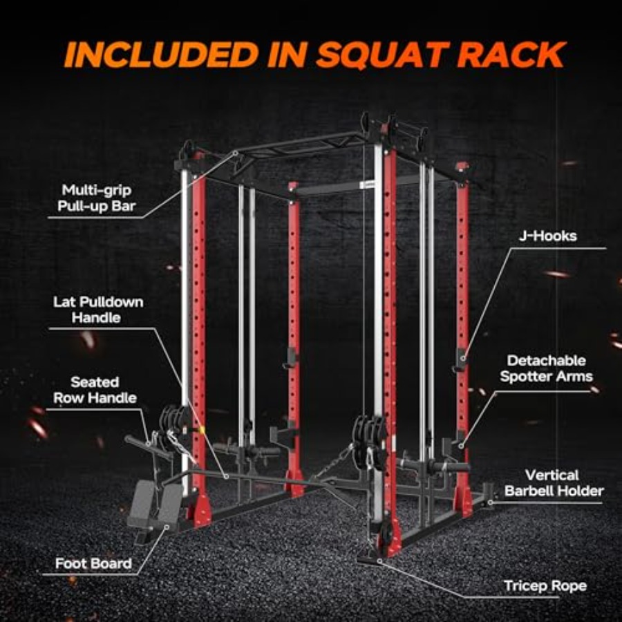 All-in-One Power Rack with Smi - Home Gym One Machine avaliação e preço