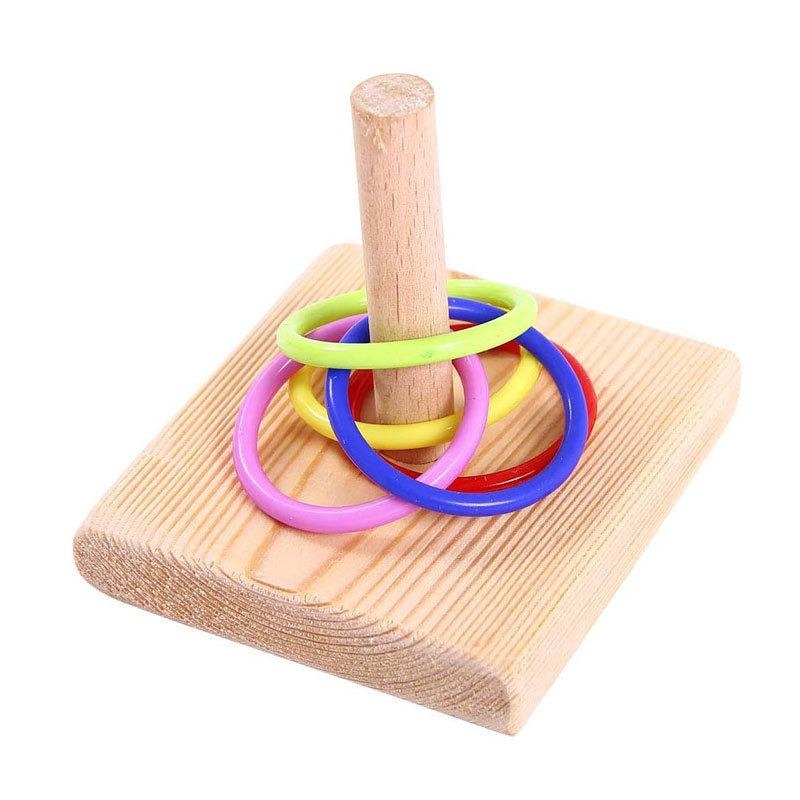 Bird Training Ring Toy Parrot  - Gymnastic Rings Wooden avaliação e preço