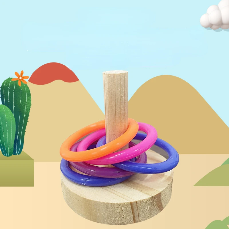 Wooden Interactive Parrot Ring - Gymnastic Rings Wooden avaliação e preço