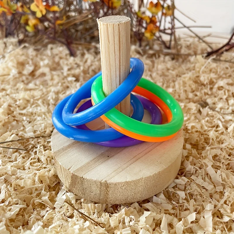 Wooden Interactive Parrot Ring - Gymnastic Rings Wooden avaliação e preço