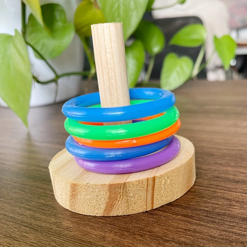 Wooden Interactive Parrot Ring - Gymnastic Rings Wooden avaliação e preço