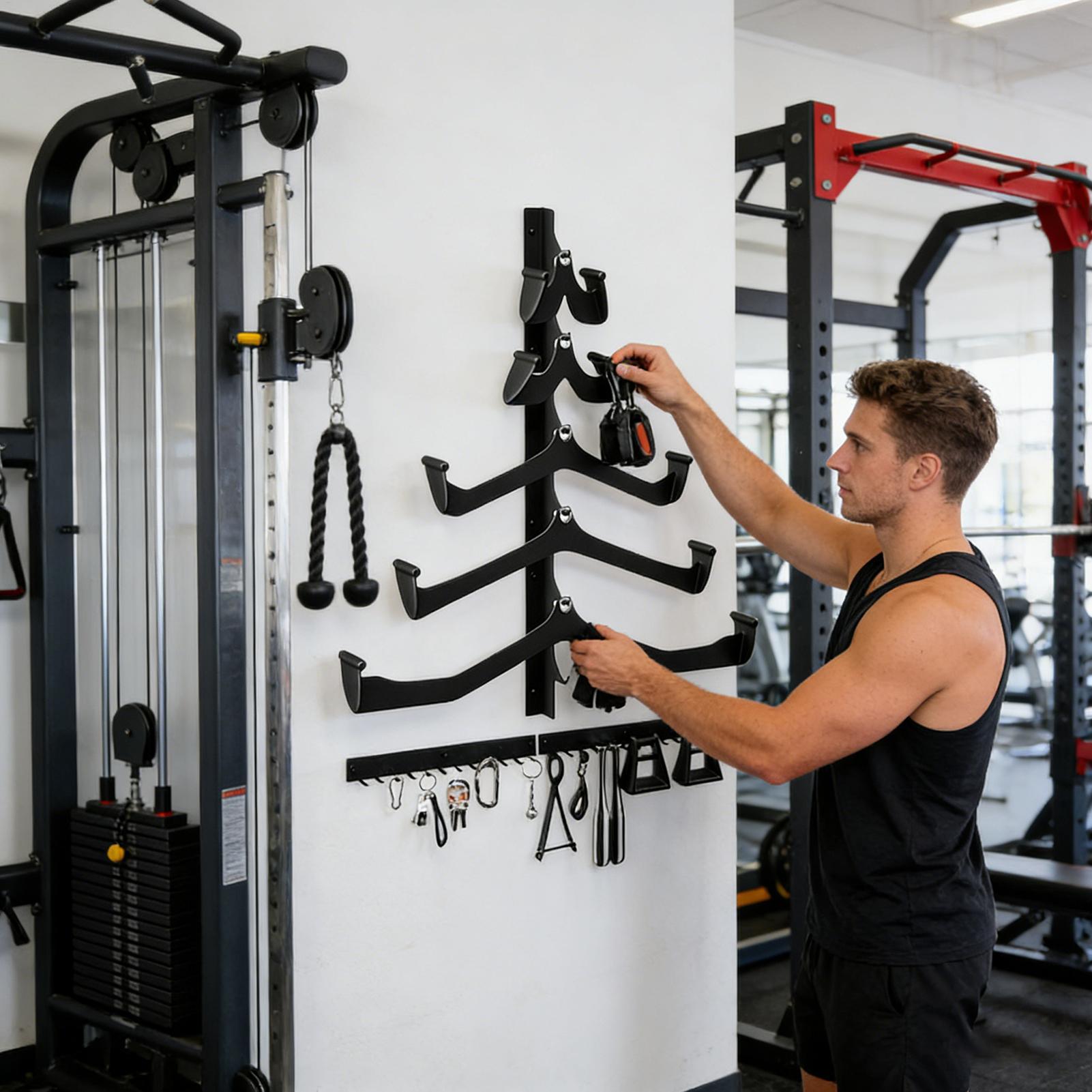 Gym Rack For Lat Pull Down Bar - Home Gym Organization avaliação e preço
