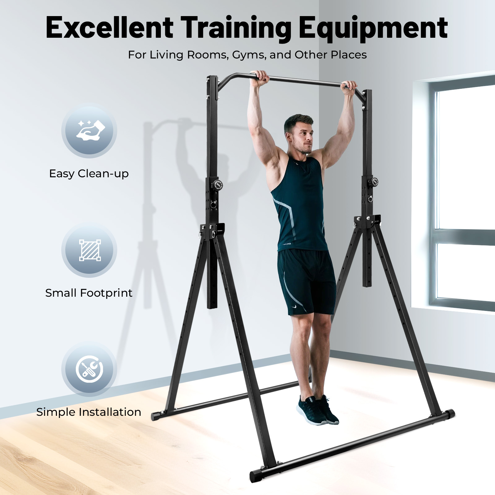 Triangular Pull Up Station Bla - Home Gym Equipment Diy avaliação e preço