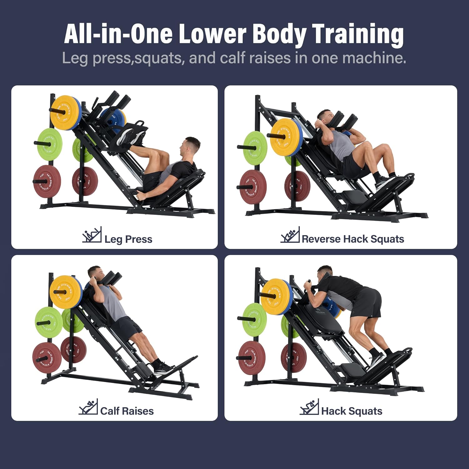 Drone S1 Leg Press Hack Squat  - Home Gym One Machine avaliação e preço