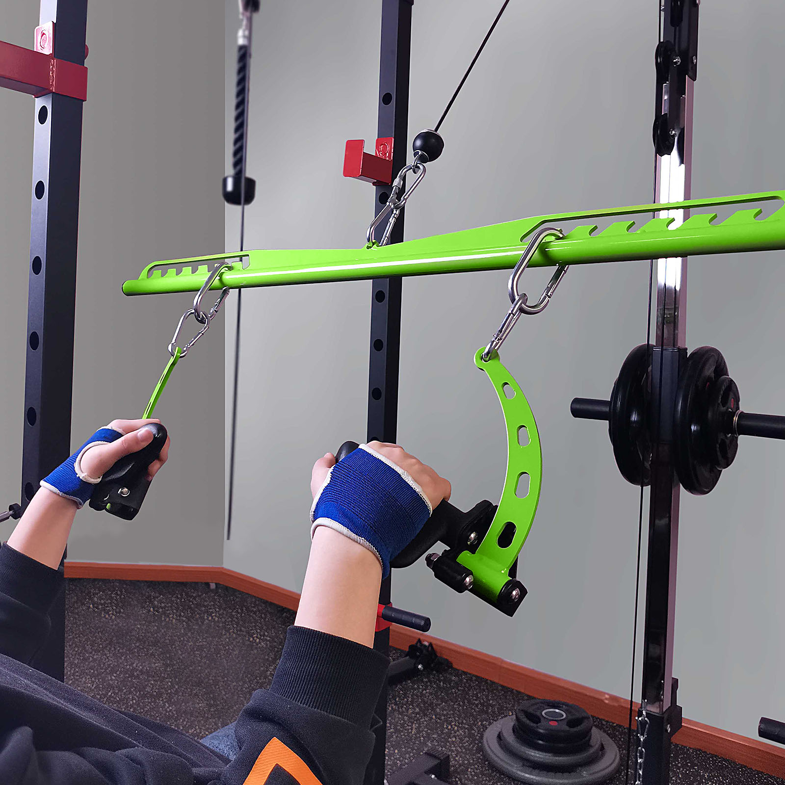 Adjustable Lat Pull down Bar,  - Home Gym Rowing Machine avaliação e preço
