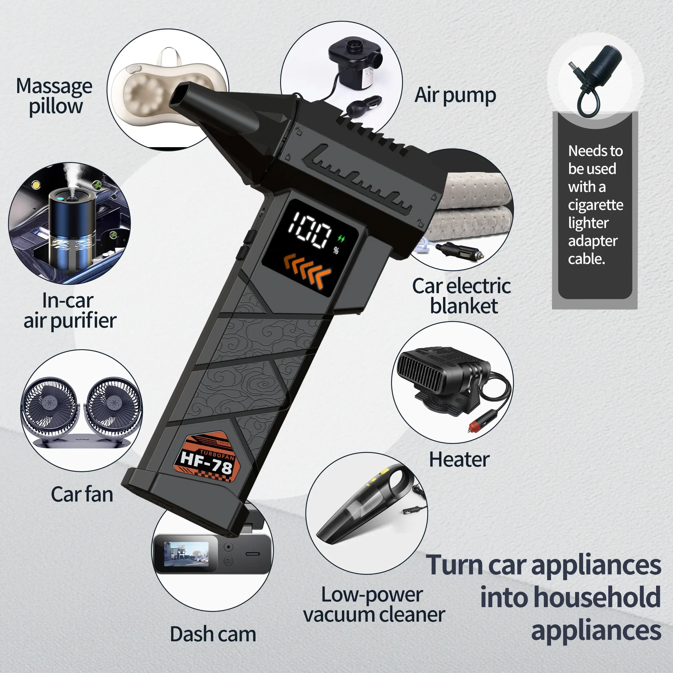 3-in-1 Turbo Jet Fan Vacuum Cl - Speed Parachute Sprint avaliação e preço